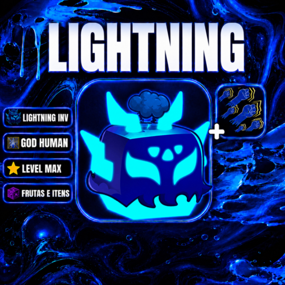 『⚡️』LEVEL (2800) + LIGHTNING NO INVENTÁRIO + 👊 GOD HUMAN